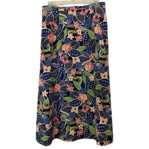 Sag Harbor Multicolor Floral Skirt Tropical • Resort Wear • Boho •Floral •Beachy